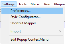 notepad shortcut to select line
